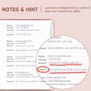 Password Book with Alphabetical Tabs – Hardcover Internet Address &
