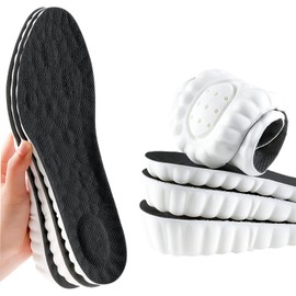 Height Increase Insoles, Soft Memory Foam Shoe Insoles for Men and Women, Comfortable Heel Lift Insoles, Breathable, Shock Absorbing, Heel Cushion (Black, 1.5cm, Size