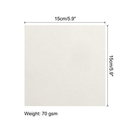 sourcing map 50 Sheets Origami Paper Double Sided Creamy-White 15cm x 15cm 70gsm Square Folding Paper Sheet for Art Craft Project, Beginners, Gifts Decor