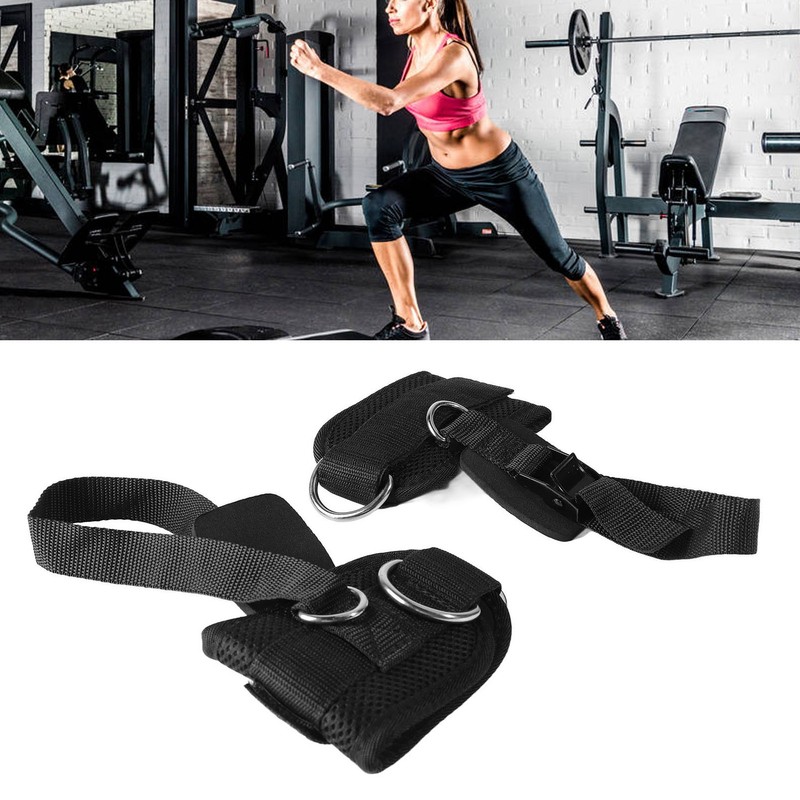 Ankle Straps for Cable Machines Fitness Adjustable D Ring Ankle