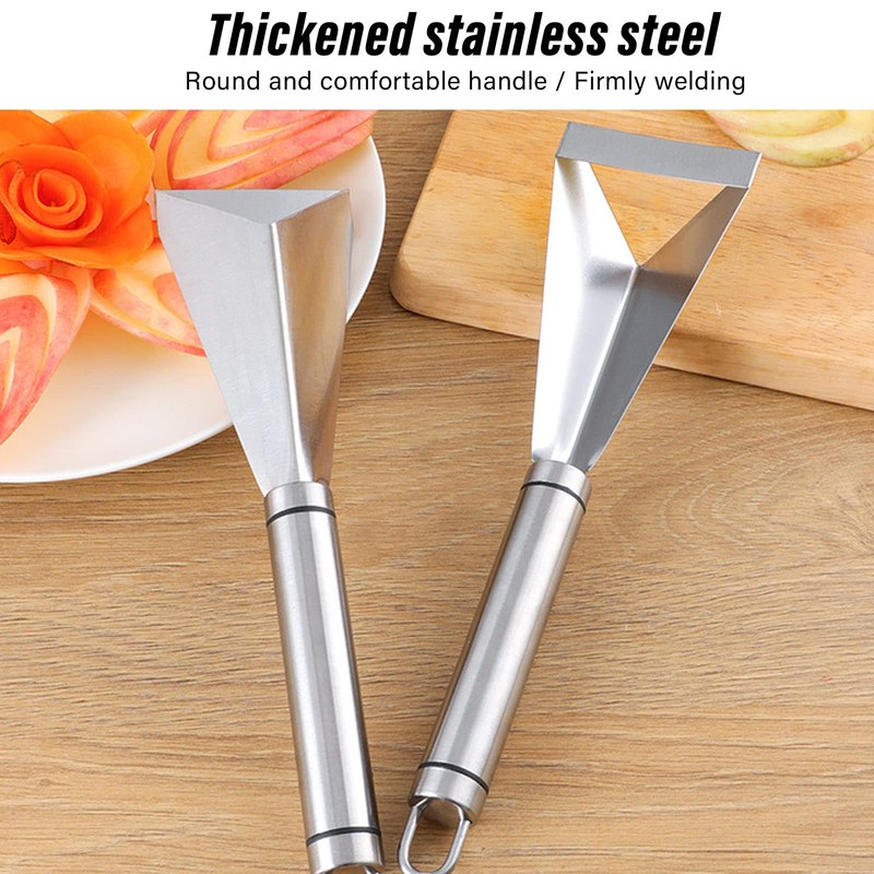 Fruit Carving Knife, Stainless Steel Antislip Engraving Blades Fruit Carving