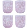 Stephanie Imports Set of 4 Handcrafted Double Old-Fashioned Confetti Drinking