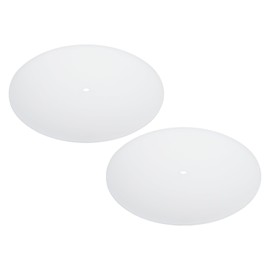 PATIKIL Lampshade Diffuser, 2 Pcs 10" Diameter with 3/8" Center Hole Round Diffuser 2.7mm Thick for Drum Lampshades Pendants Light Fits 10.5-12" Openings, Translucent White