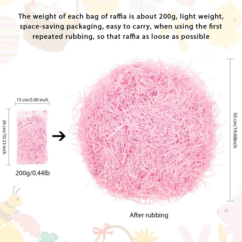 200 g Raffia Filling Material Gift Hamper Shred Shred Paper