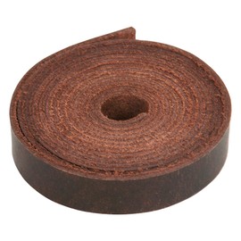 Leather Strap, Full Grain Buffalo Leather Strip for Crafts – Brown Leather Strips Ideal for DIY Belts, Crafting, Bracelets, Jewelry, Key Chains & More (0.5" x 60")