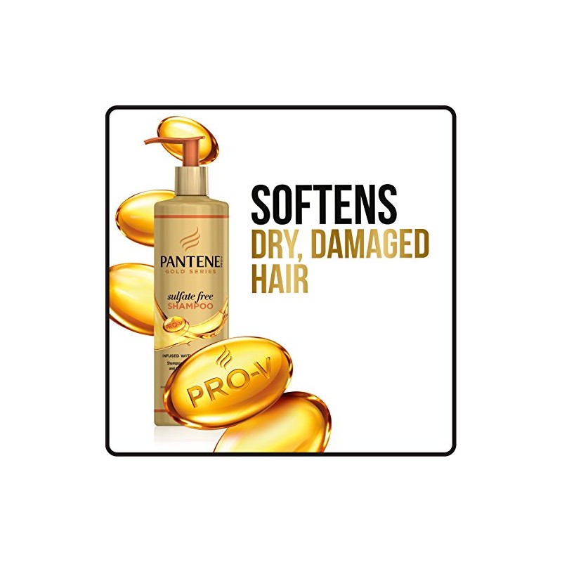 Pantene, Argan Oil Shampoo, Sulfate Free, Pro-V Gold Series, for