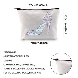 WCGXKO Musical Inspired Gift Prince Gift Broadway Musical Zipper Pouch Makeup Bag (impossinle CA)