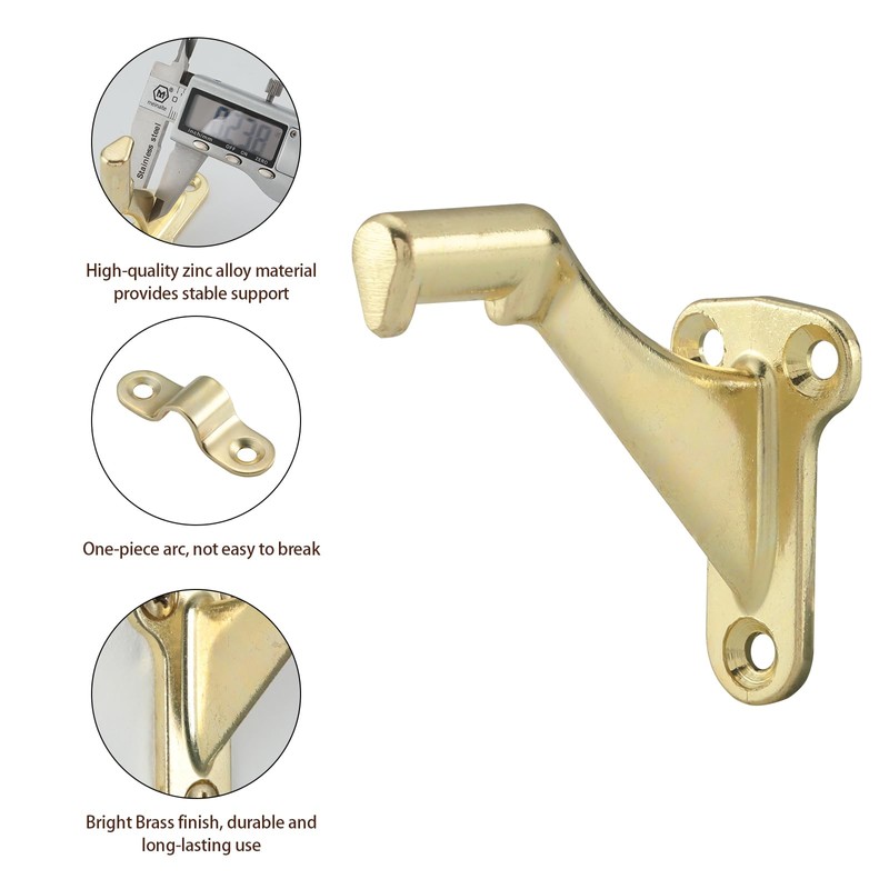 HOME MASTER HARDWARE Handrail Stair Brackets 3" Heavy Duty Staircase