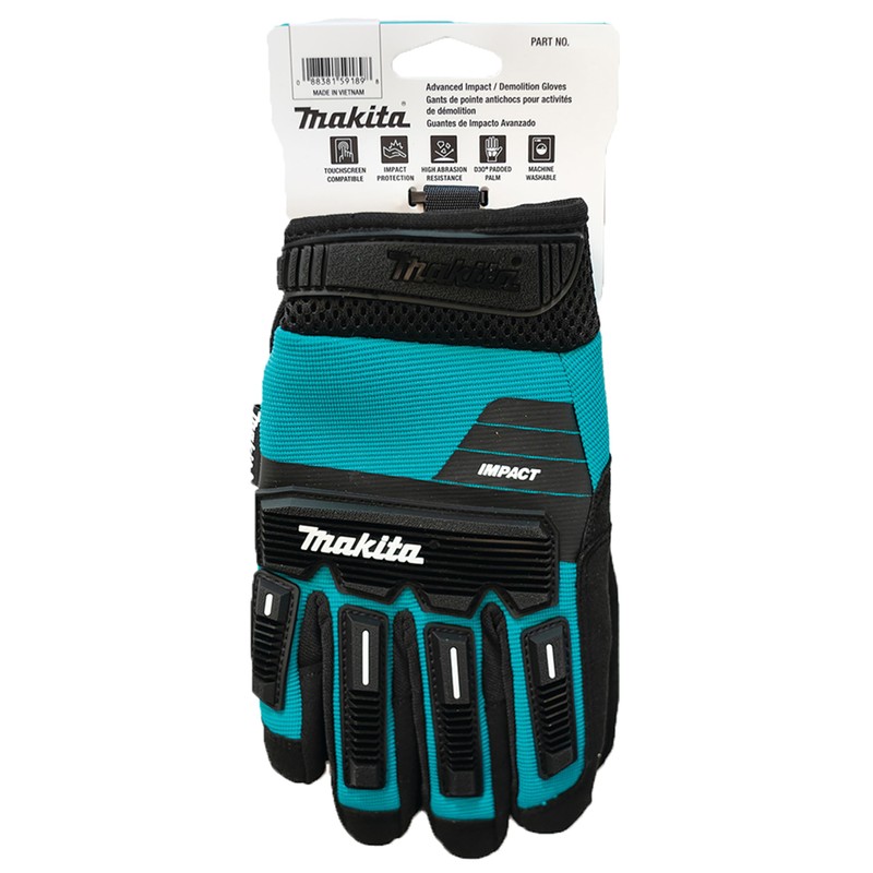 Makita P-84567 Advanced Impact Demolition Gloves, Size Medium