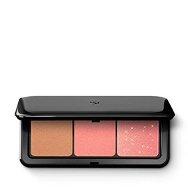 Kiko-KIKO MILANO - Multi Finish Trio Blush & Bronzer Palette 01 Paleta para rostro con 1 bronceador y 2 coloretes en acabados mate y metálicos