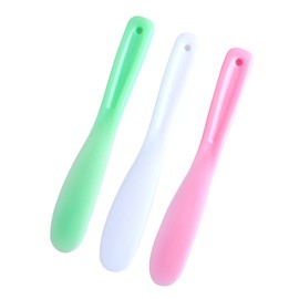 Pack of 3 Multifunctional Spatula Stirring Stick - Reusable Plastic Spatula Cosmetic Spatula for Hair Removal, Mask, Wax, Lotion, Cream for Mixing & Sampling