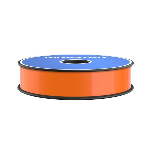 Kingston Premium Vinyl Label Tape, Orange, 1" x 150' for