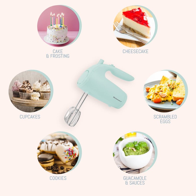 Elite Gourmet EHM003M Ultra Power 5 Speed Electric Kitchen Hand