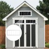 NeatiEase 2 Pack Shed Windows 10"x35", Transom Window Fixed Design