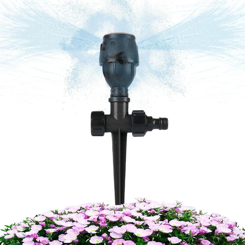 Rotating Tripod Sprinkler Impulse Sprinkler with Tripod, 360 Degree Automatic