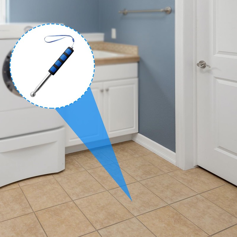 GLADFRESIT Retractable Hollowing Drum Hammer, Thickened Detecting Hammer, Professional Telescopic