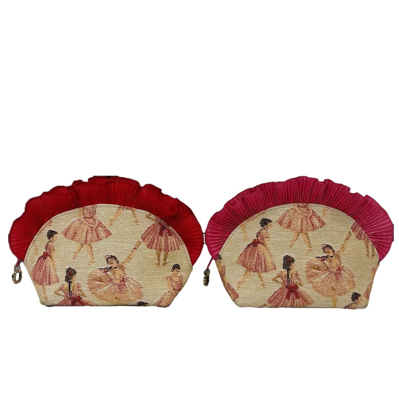 Gobelin Frill Pouch, Made in Japan ~ Ballerina ~, ballerina