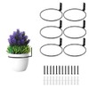 6Pieces Wall Plant Holders,6"Flower Plant Holder,Outdoor Plant Hanger,Window Plant Shelves,Metal