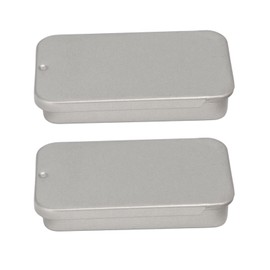 Backpacking Wood Stove Mini Survival StovePocket Stove, Windproof Alcohol Stove Slide Cover Simple Operation 2pcs Windproof Alcohol Stovefor OutdoorsOpen Fire Cookware (Silver)