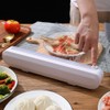 Cling Film Dispenser Cling Film Cutter Refillable Plastic Wrap Dispenser
