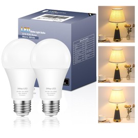 Zorykn 3 Way Light Bulbs 50 100 150 Warm White, A19 3000K, 5/10/15W Energy Saving 500 1000 1500 Lumens, E26 Base LED Bulbs Perfect for Reading, 2 Pack
