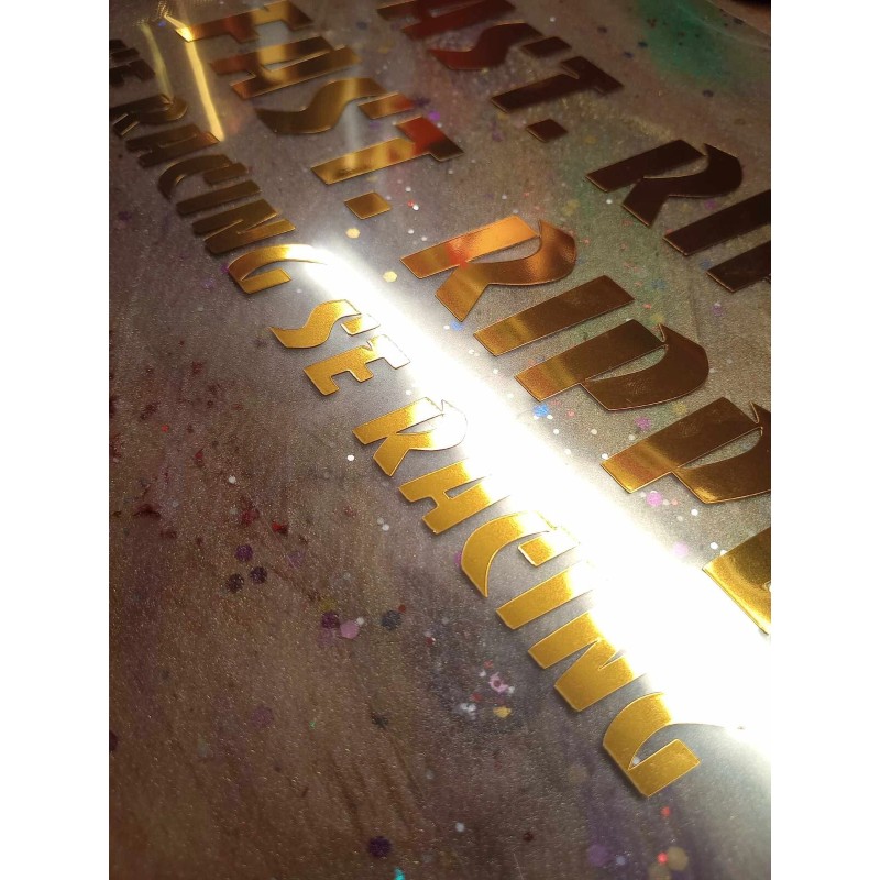 ccss FAST RIPPER bmx decals frame stickers (pair) gold