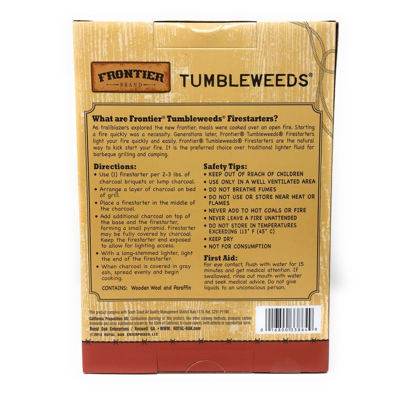 Royal Oak Enterprises LLC Tumbleweeds Firestarters Value Pack - Frontier