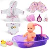 Liberty Imports Baby Bath Toys 13-Inch Little Newborn Doll Bath