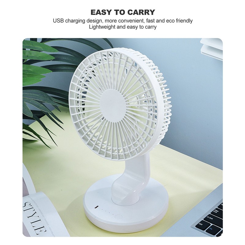 Small Desktop Fan USB Charging Adjustable Wind Speed 30 Degrees