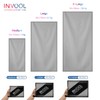 Invool Microfiber Towel, 5 colours (Grey) with carry bag -