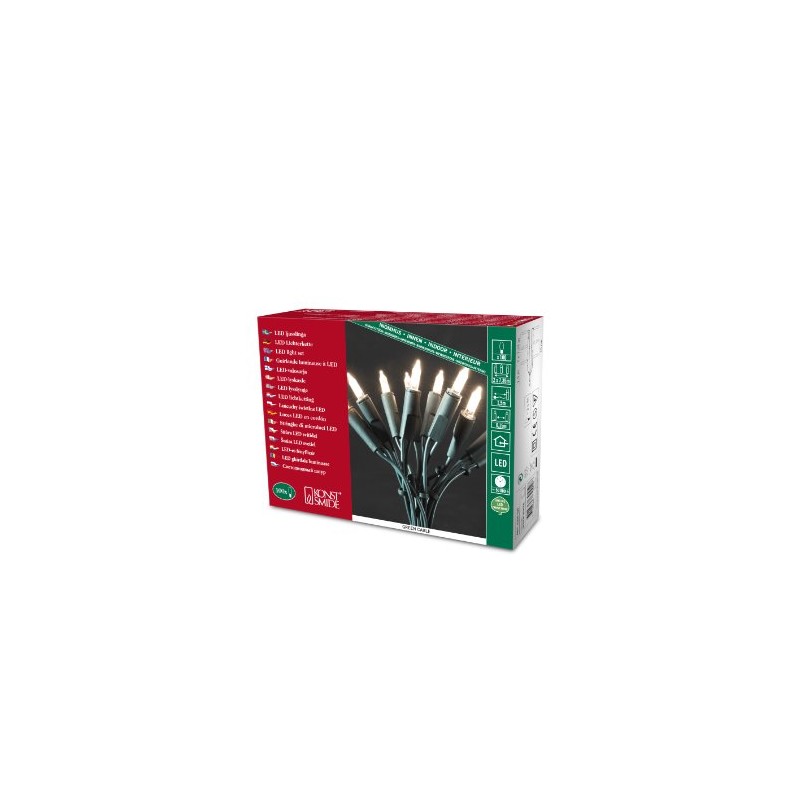 Konstsmide 6304-100 LED Minilichterkette / für Innen (IP20) 230V Innen
