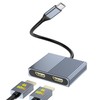 HDMI Type C Adapter Dual HDMI Extender 4K @ 60Hz