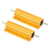 PATIKIL 100W 30 Ohm Aluminum Shell Resistor 2pcs Aluminum Housing