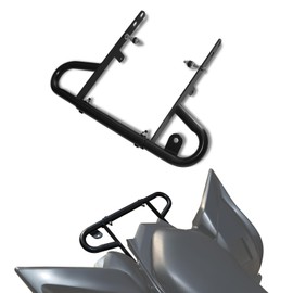 XATVXUTV Rear Wide Grab Bar Bumper Assembly Kit for Raptor 700 700R 06-24, Black Iron ATV Rear Bumper for Yamaha Raptor 700 700R 2006-2024 Accessories