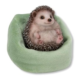 Uvia Hedgehog Lounging on the Sofa 2.8 x 2.4 x 2.6 inches (7 x 6 x 6.5 cm) Doll Figurine Figurine Animal Garden Decor Realistic Cute Mouse H24112