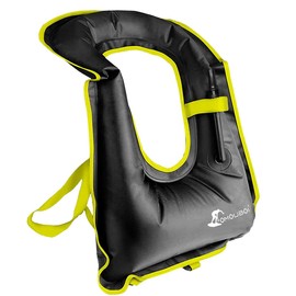 Snorkel Vest for Adults, Inflatable Swim Vest Jackets for Women/Men,Swimming Vests for Kayaking, Paddle Boarding, Fishing, Surfing, Snorkel, Watersports, Rafting (Blue)