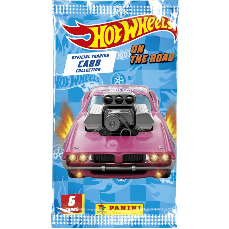 Panini Hot Wheels Trading Cards Box of 24 Sleeves +