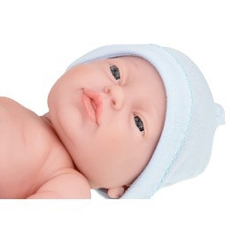 JC Toys 6 Piece Realistic Baby Doll Gift Set Classic La Newborn Nursery | 17" Life-Like Doll w/Accessories | Blue | Ages 2+| Made in Spain