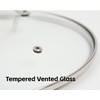 Nuwave 11.5” Tempered Vented Glass Lid, Shatter-Resistant, Oven Safe, Dishwasher