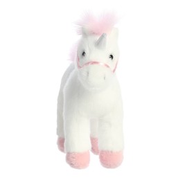 Aurora® Exquisite Breyer® Whinny Bits Unicorn Stuffed Animal - Realistic Detailing - Imaginative Play - White 7 Inches