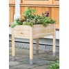 MIXC Wooden Raised Garden Bed with Legs, 48”L X 24”W,