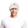 DALIX Embroidered Candy Cane Ghost Baseball Dad Cap in Beige