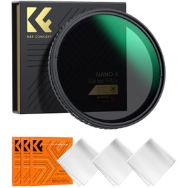 K&F Concept 55mm Variable ND Filter ND2-ND32 Camera Lens Filter (1-5 Stops) No X Cross HD Neutral Density Filter with 28 Multi-Layer Coatings Waterproof (Nano-X Series)