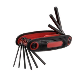 HARFINGTON Folding Hex Key Wrench 5/64"-1/4" SAE 9 in 1 Portable Fold-up Hex Key Wrenches Set Driver Tool Kit for Basic Home Repair and General Applications