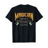 Magician Definition Meaning Magic Wand T-Shirt