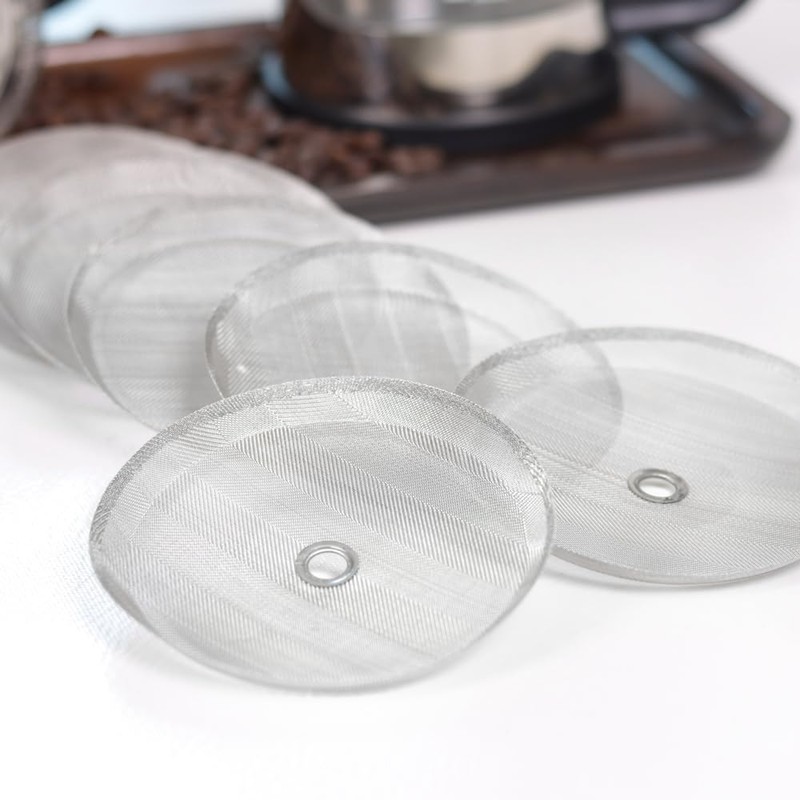 wedrink 6Pcs French Press Filters Screen Replacement for 12OZ French
