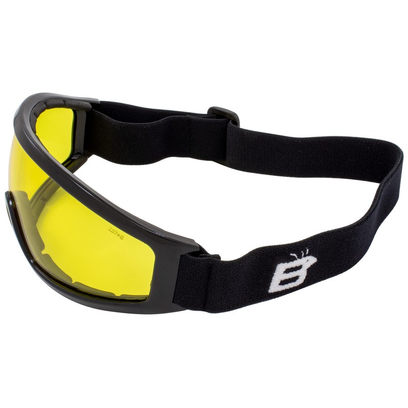 Birdz Eyewear Robin Sport Skydiving Snowboarding Motorcycle Riding Goggles (Yellow)