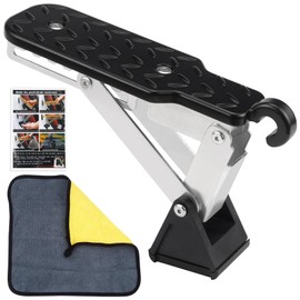 FAELNK Car Door Step Running Boards Folding Car Door Pedal with Buffer Cushion Adjustable Universal Super Long Car Door Step 250 kg Load Capacity for SUV/RV/Truck