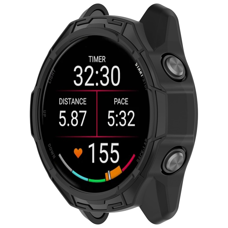 Compatible with Garmin Forerunner 970 Case, Scratch-Resistance TPU Military Protection