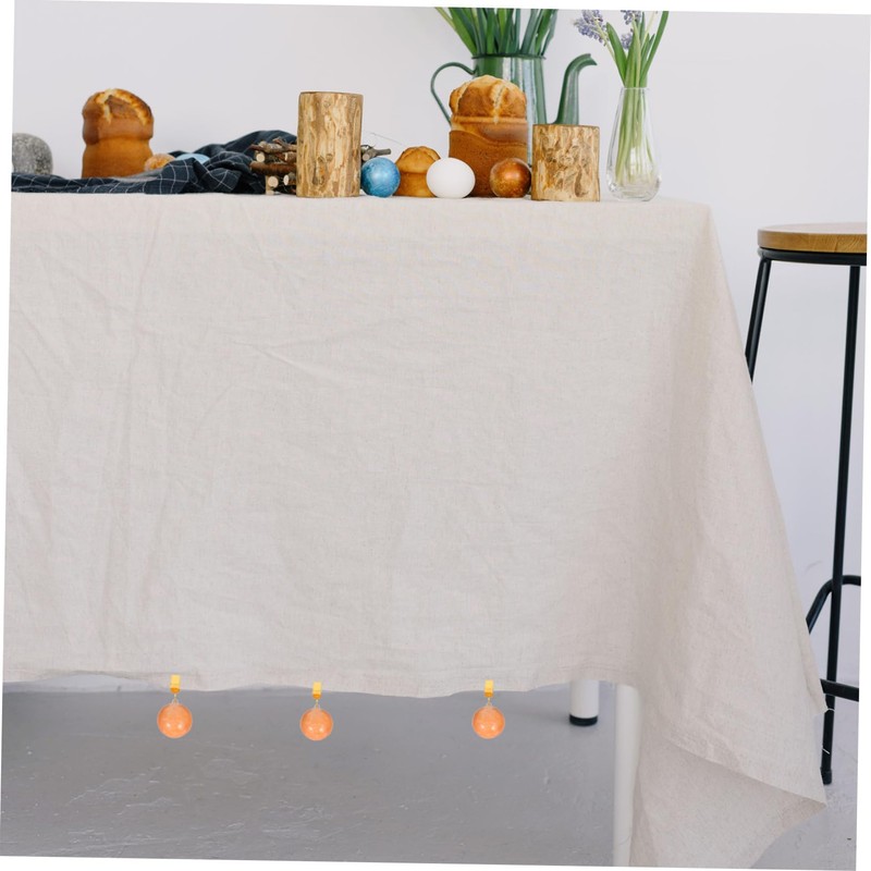 Abaodam 4pcs Heavy Duty Curtain Pendants with Metal Clips Secure